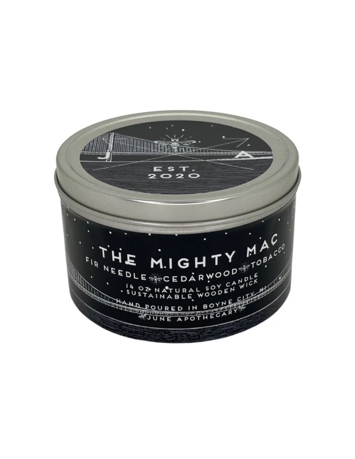 4 oz Metal Tin Candle Beach Linen Handmade Scented Soy Candle Tin